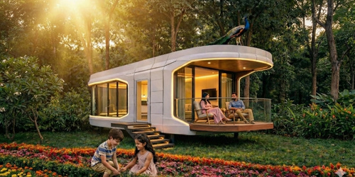 River Garden Capsule Home Concept Layout – First-of-Its-Kind Farmland Living in Chennai